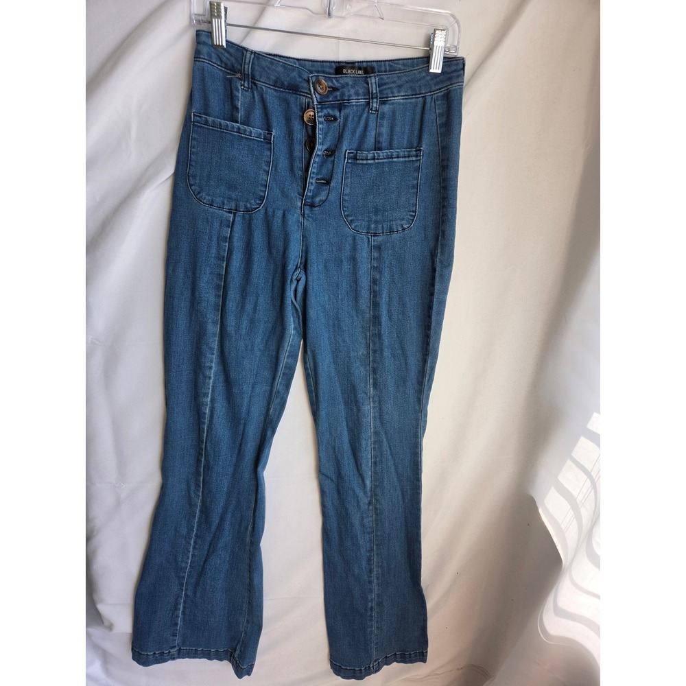 Black Label CT8500 Jeans Womens  Blue Medium Slim High Flare